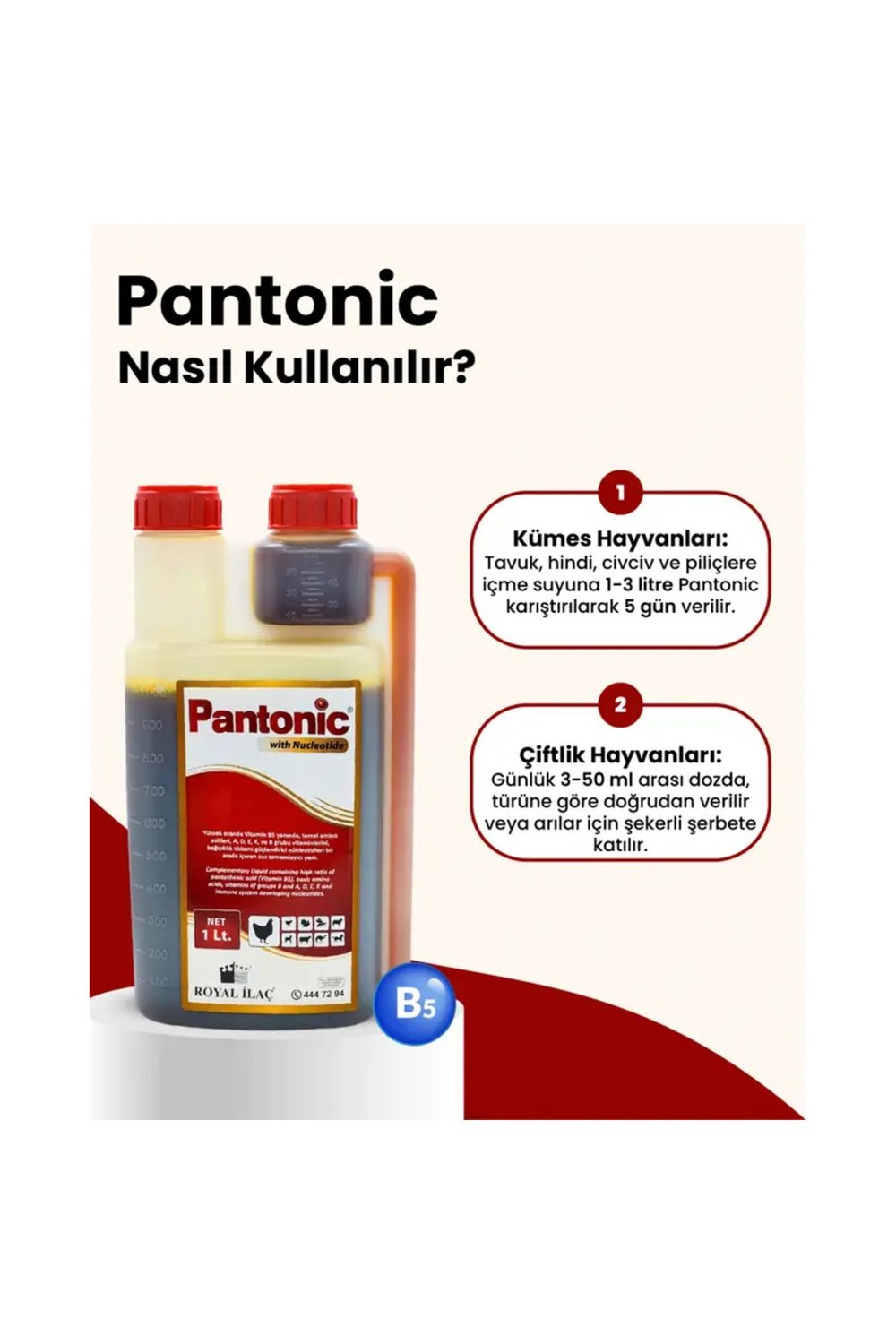 Pantonic 1litre Kanatlılar Için Multivitamin