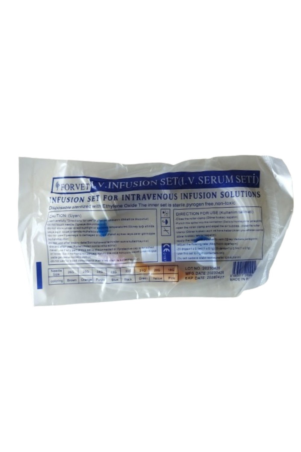 PEMBE İĞNELİ SERUM SETİ 25'Lİ (1 PAKET)