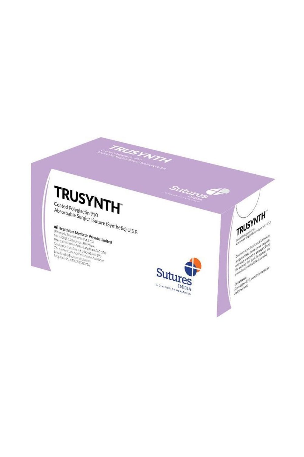 TRUSYNTH - PGA NO: 1 75CM 3/8 KESKİN 40MM V-270