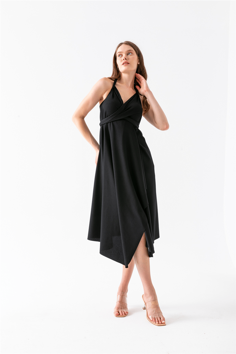 6 In 1 Elbise 99001WYZ - Siyah