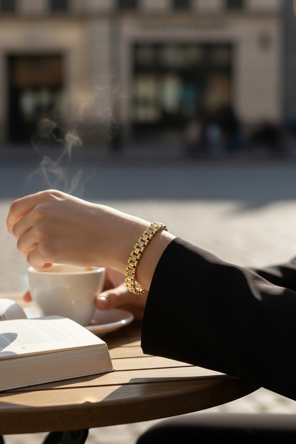 Wicker Model Xuping Non-Tarnish Bracelet – Gold | Stylish, Durable, and Exquisitely Textured Design