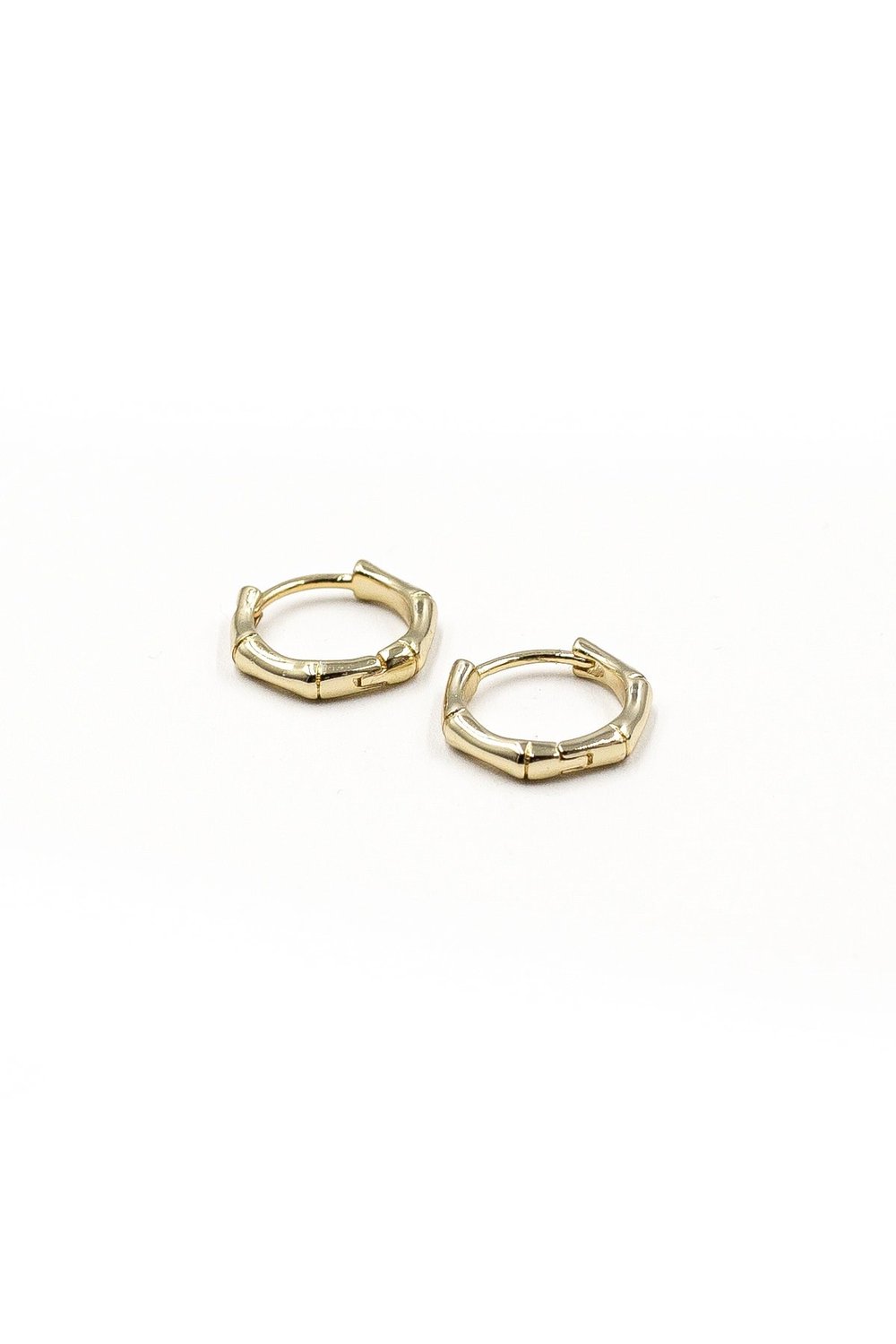 Kemik Model Halka Küpe - Xuping Gold, Anti-Alerjik, 13 mm