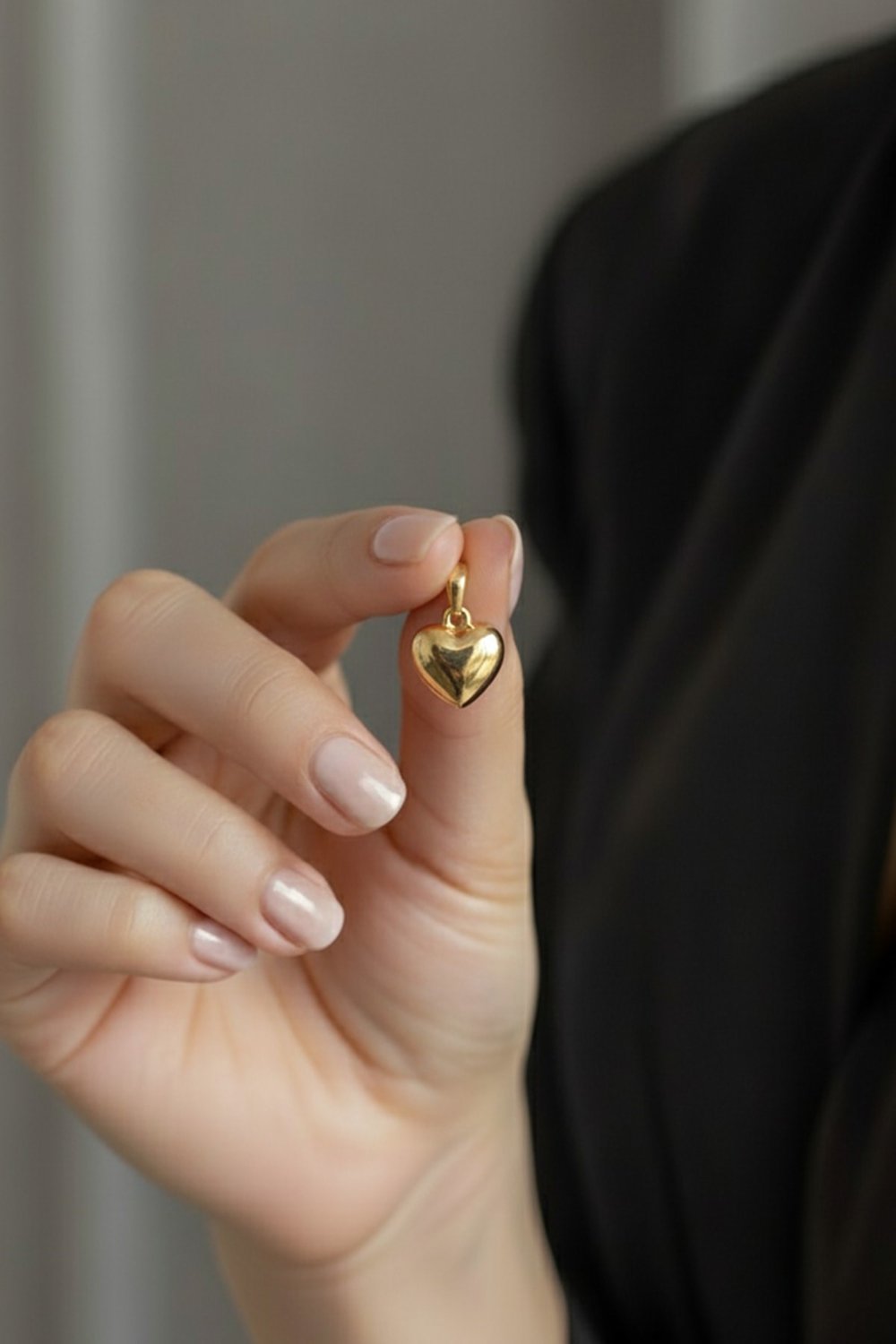 Mini Heart Xuping Non-Tarnish Necklace Pendant – Gold