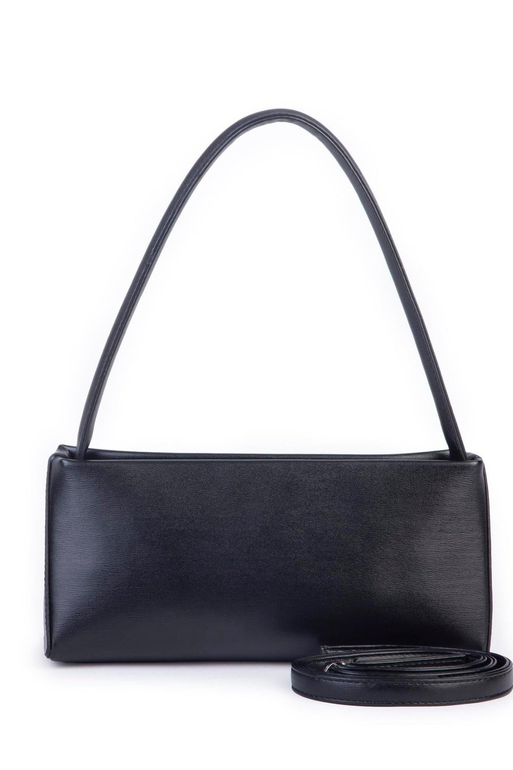 Nas Bag Women’s Basic Baguette Shoulder & Crossbody Bag - Black, Kımera