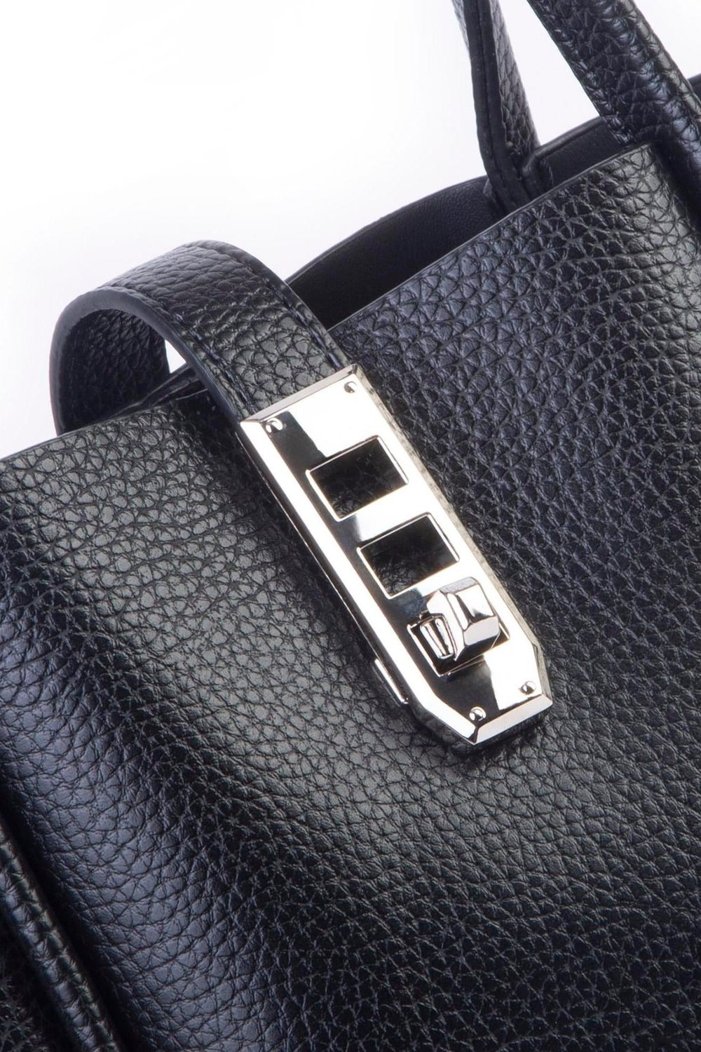 Nas Bag Medium Size Womens Hand and Shoulder Crossbody Bag 18X20 cm - Black Lopez