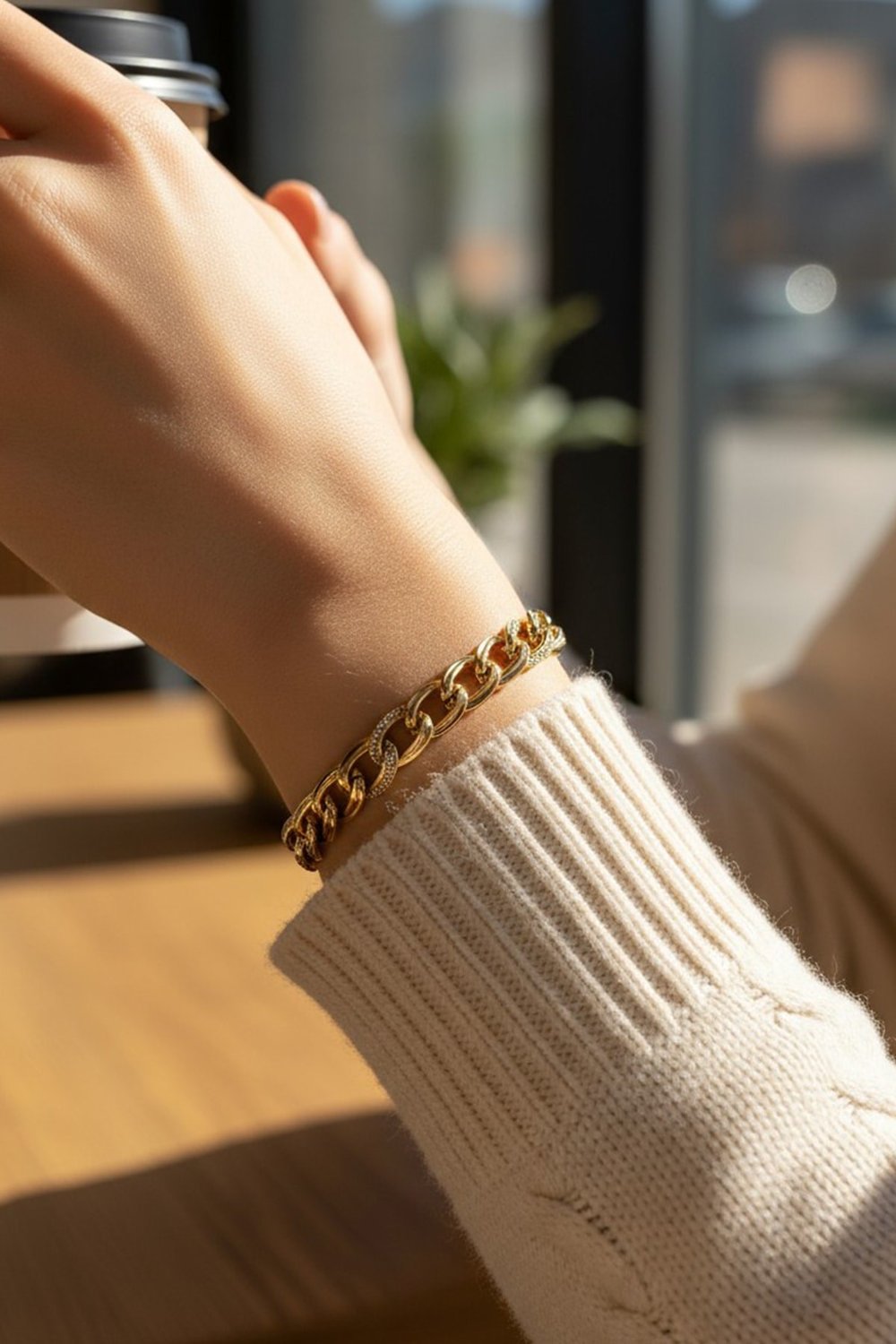 Milky Way Model Xuping Non-Tarnish Gold Color Womens Elegant Bracelet