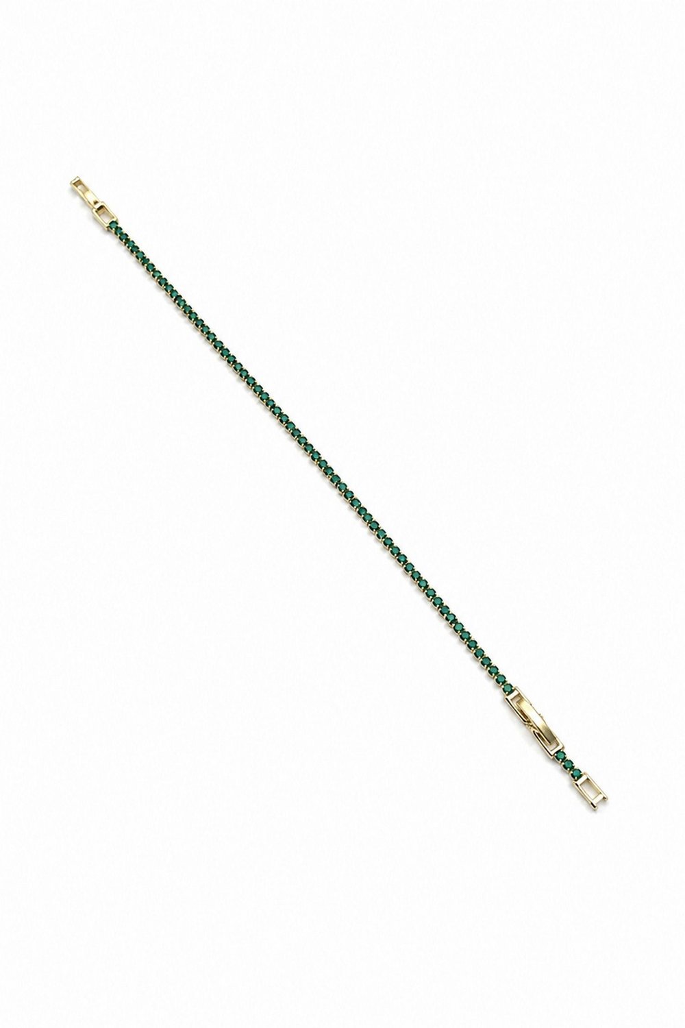 Xuping Elegant Single-Row Cubic Zirconia Tennis Bracelet - Green