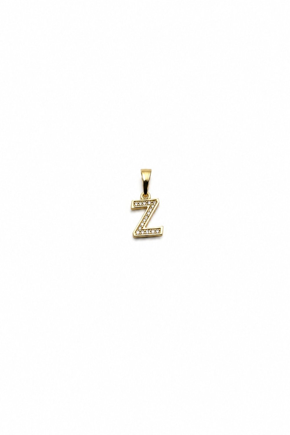 Zirkon Taşlı Gold Renk Z Harfi Xuping Kolye Ucu