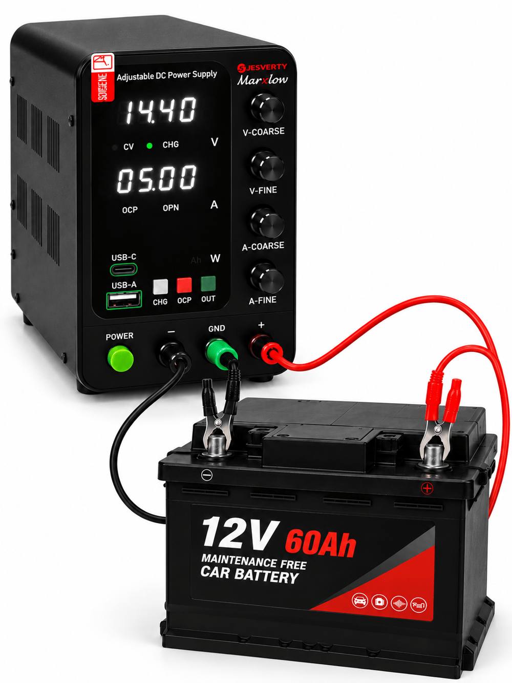 SPS-3010C 30V 10A 300W Akü Şarj Özellikli Ayarlanabilir Dc Laboratuvar Güç Kaynağı USB & Type-C