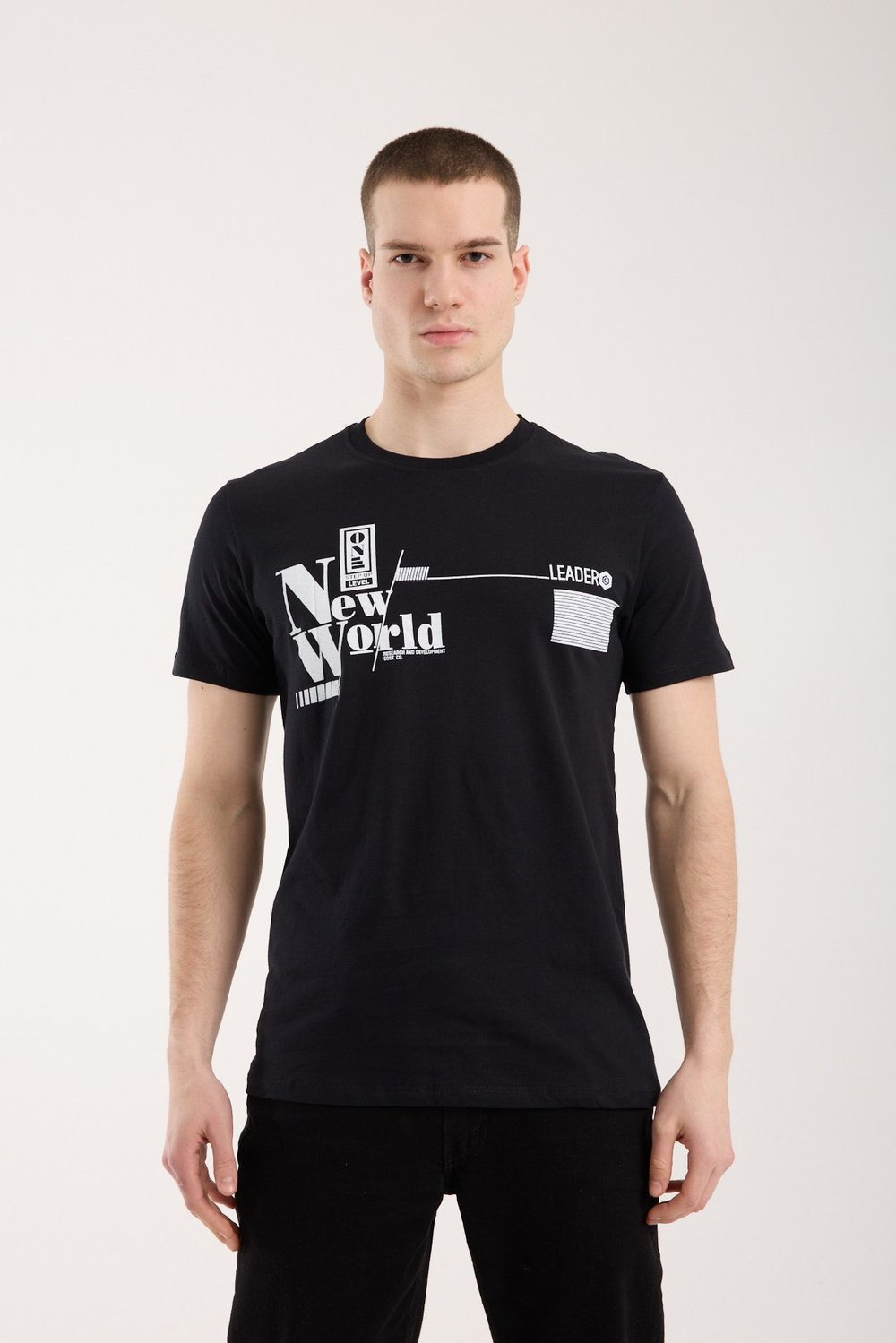 Erkek T-Shirt Grafik Baskılı Sportif Günlük Model