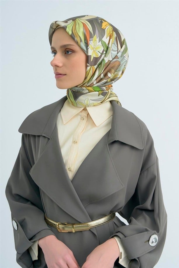 Armine İpek Eşarp 2026 Yaz 9500-31 Çok Renkli
