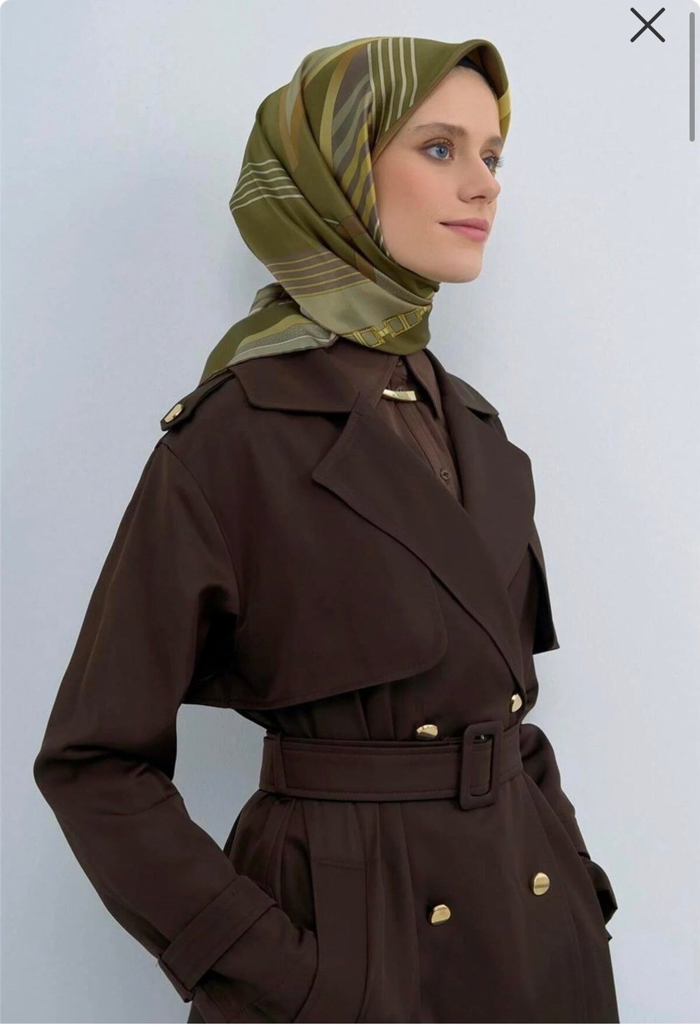 Armine İpek Eşarp 2026 Yaz 9521-31 Yeşil