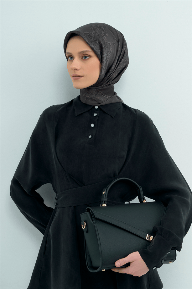 Armine ipek Eşarp 2026 Yaz 9537 Füme