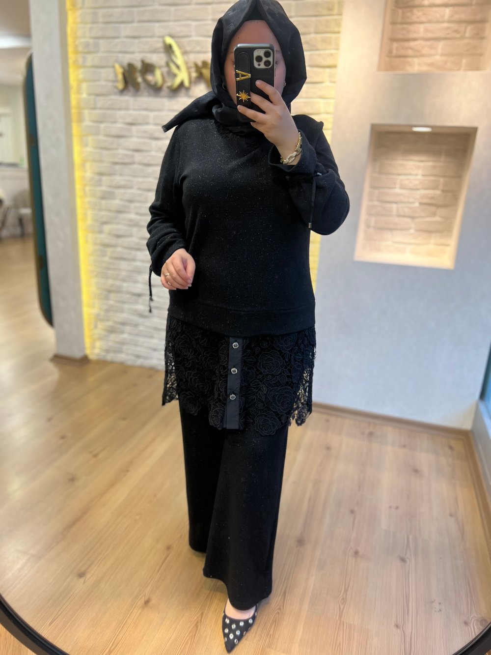 Pureva Güpürlü Çelik Örme Takım