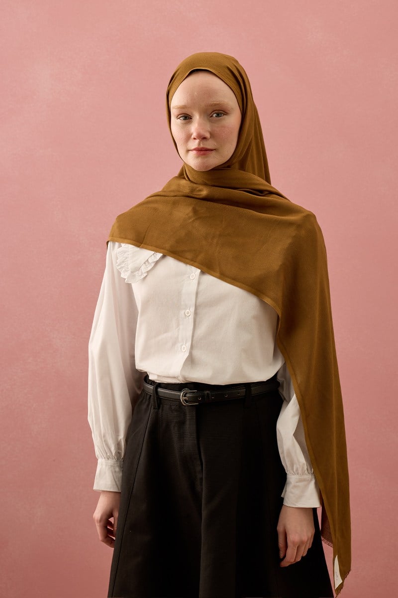 Camel Pamuk Şal