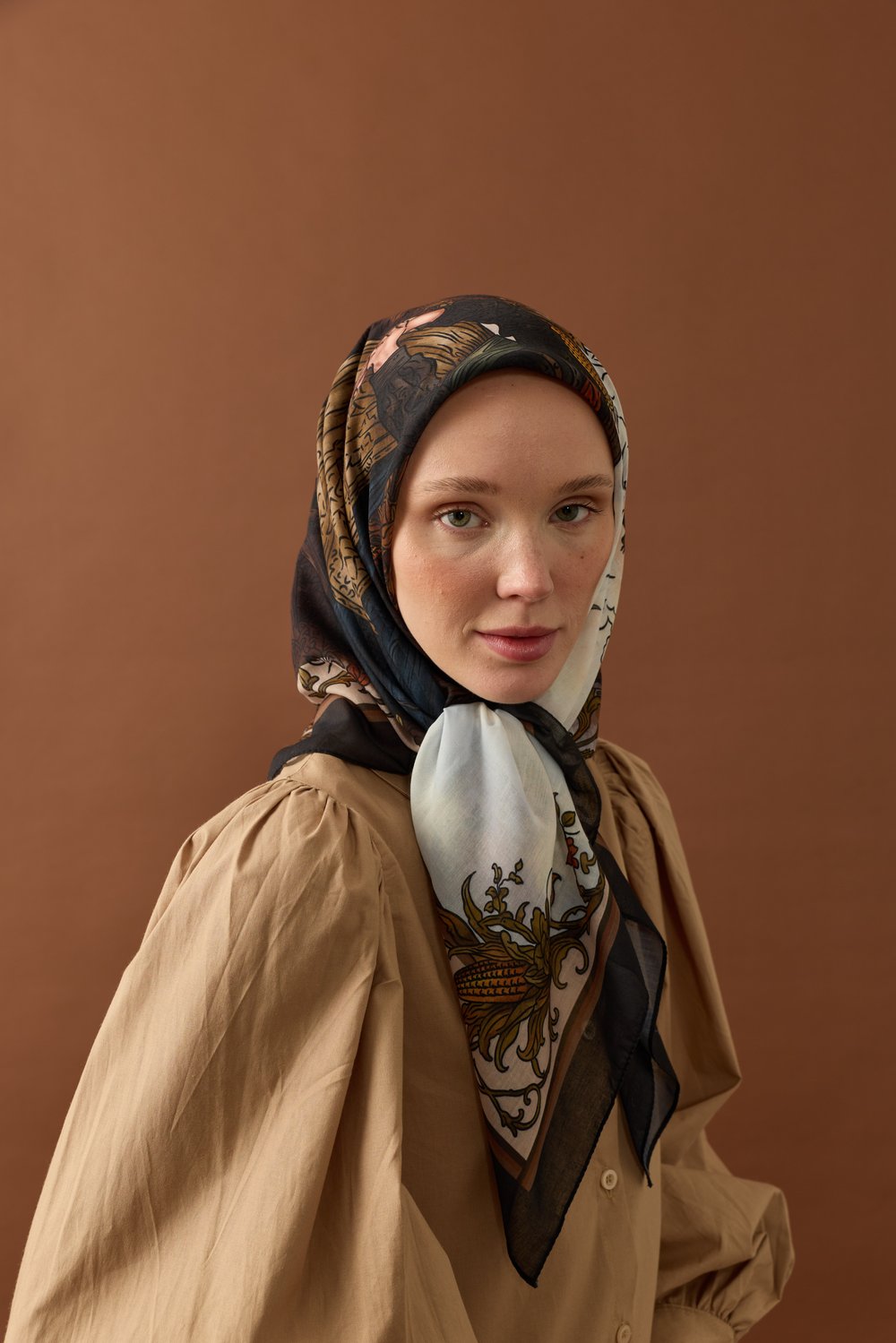 Hasat Zamanı Pamuk Eşarp