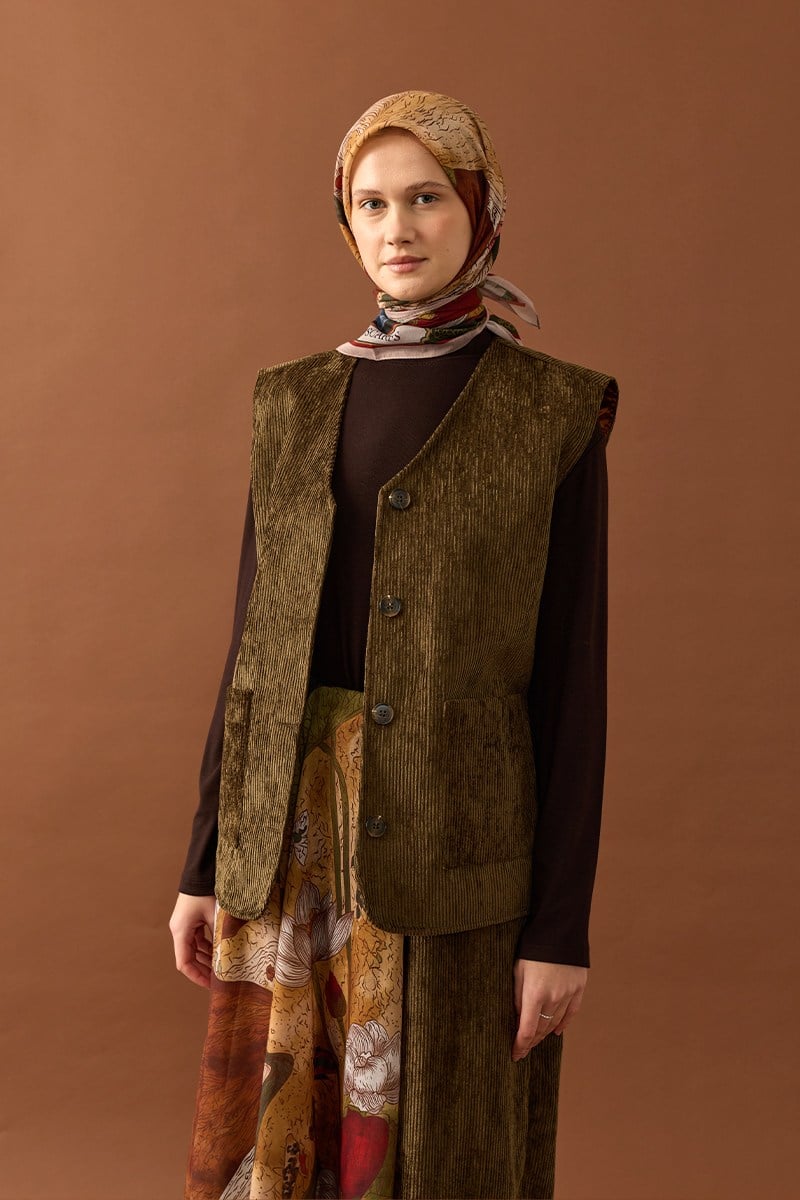 Lotus Rüyası Pamuk Eşarp