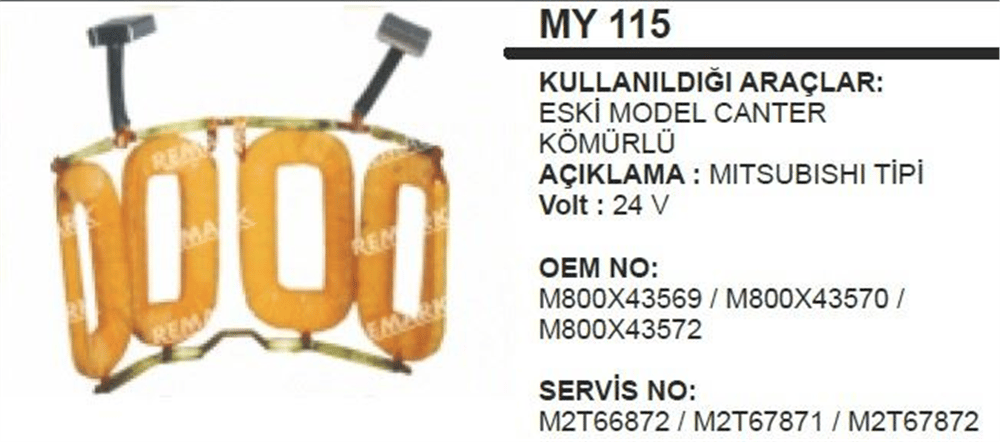 Alan Sargısı 24V EM – Mitsubishi Canter