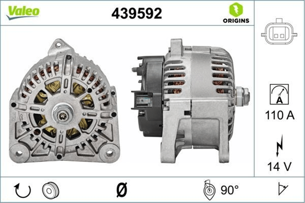 Alternatör 12V 110A – Renault Megane II, Scenic II