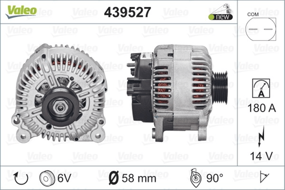 Alternatör 12V 180A Quattro – Audi A6, Q7, A8