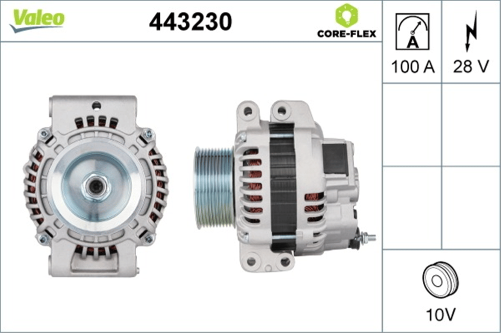 Alternatör 24V 100A Mitsubishi Tip – Scania 2003+ G480, P480, R480 5 Fişli