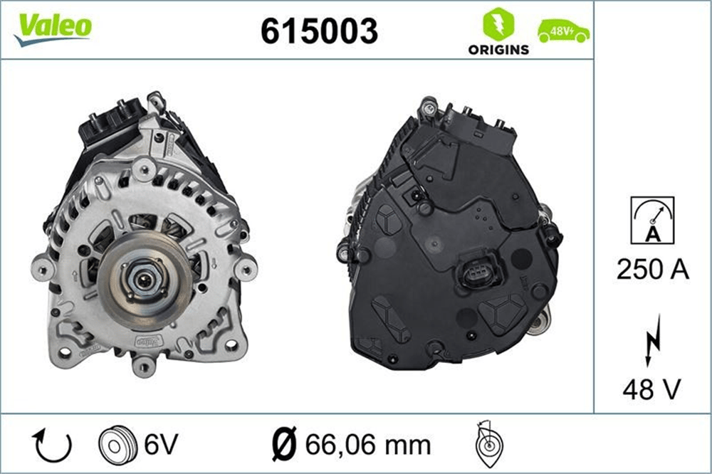 Alternatör 48V 350A Elektrikli Araç – Audi Q3 2019+