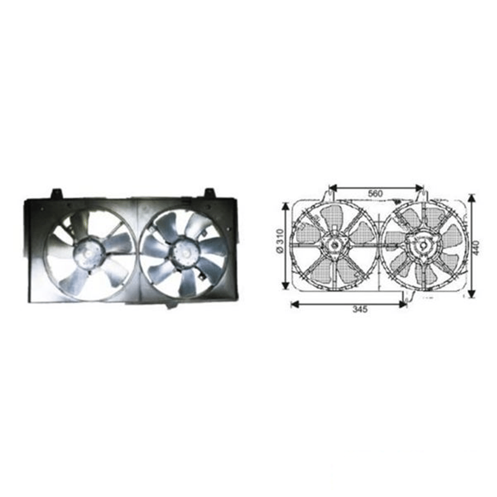 Fan Motoru 12V 2003+ Çiftli – Mazda 626