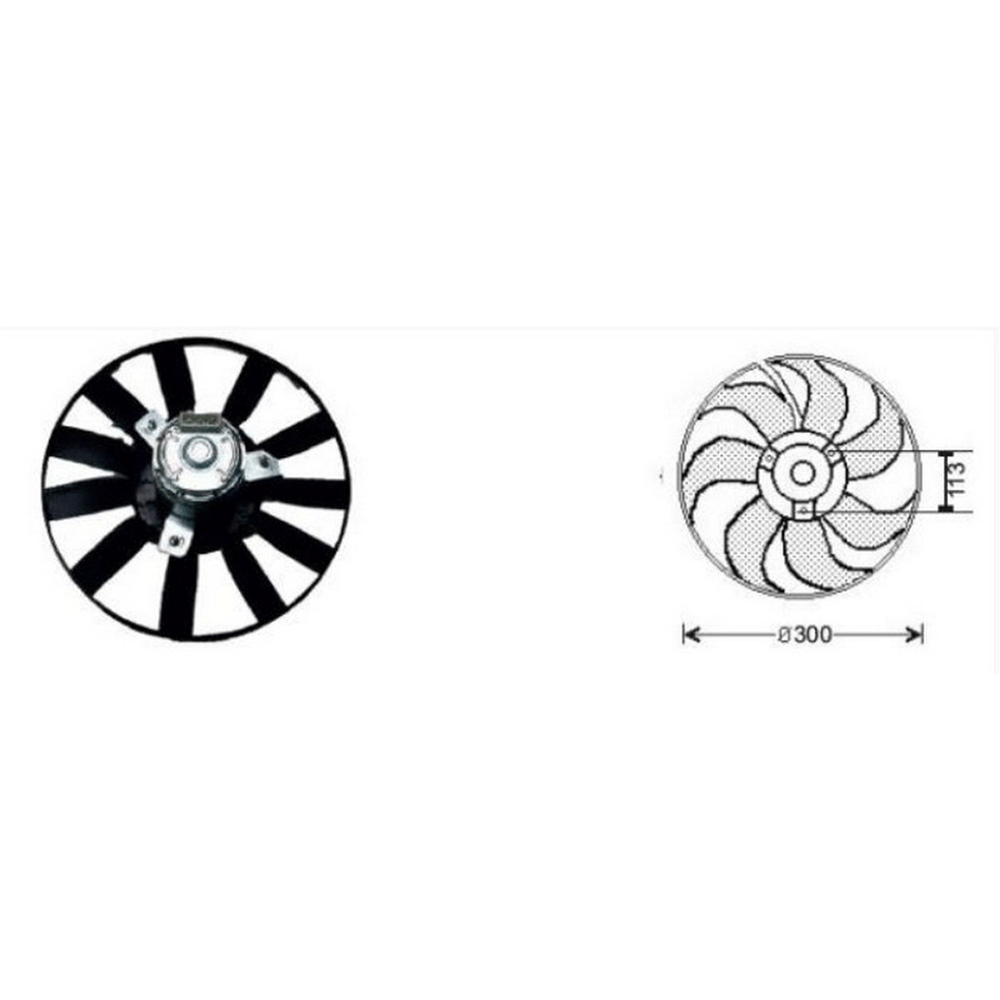 Fan Motoru 12V 92..1997+ Diz – Volkswagen Golf III