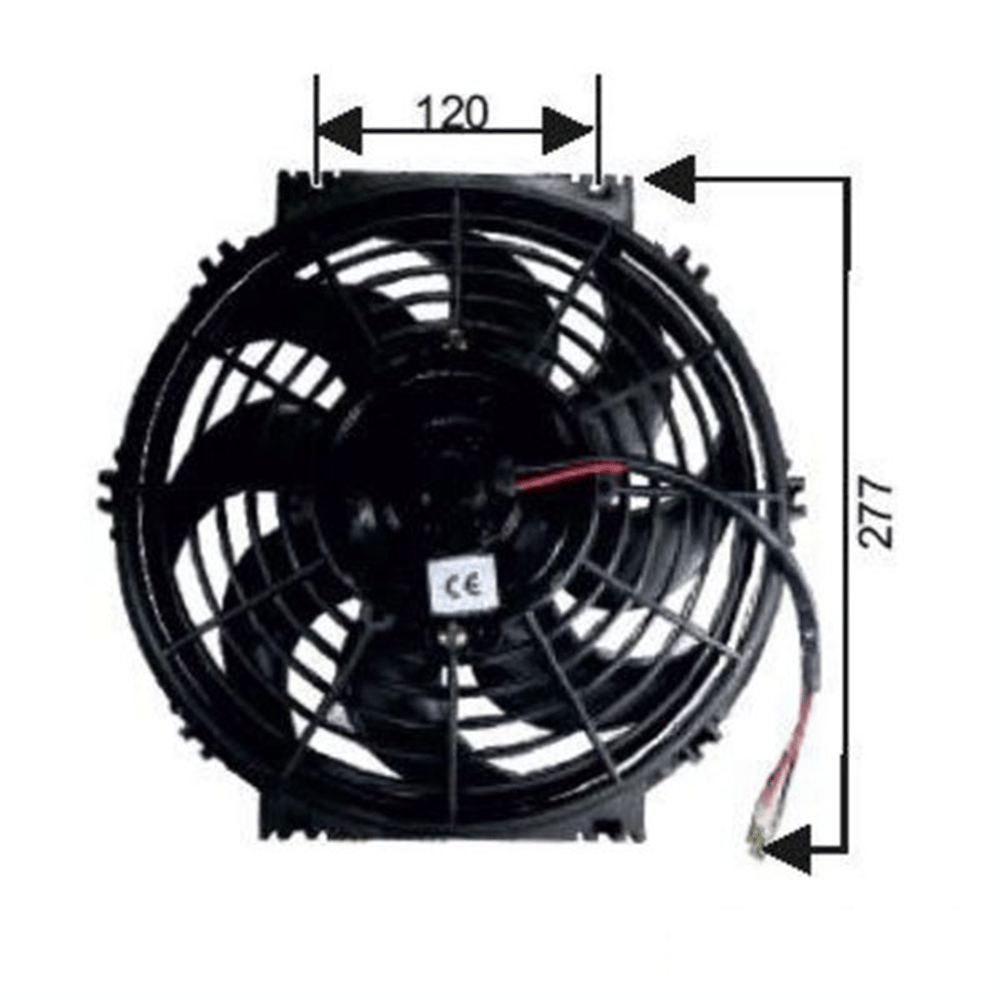 Fan Motoru 24V Üniversal Pervaneli 10 Inch Ters