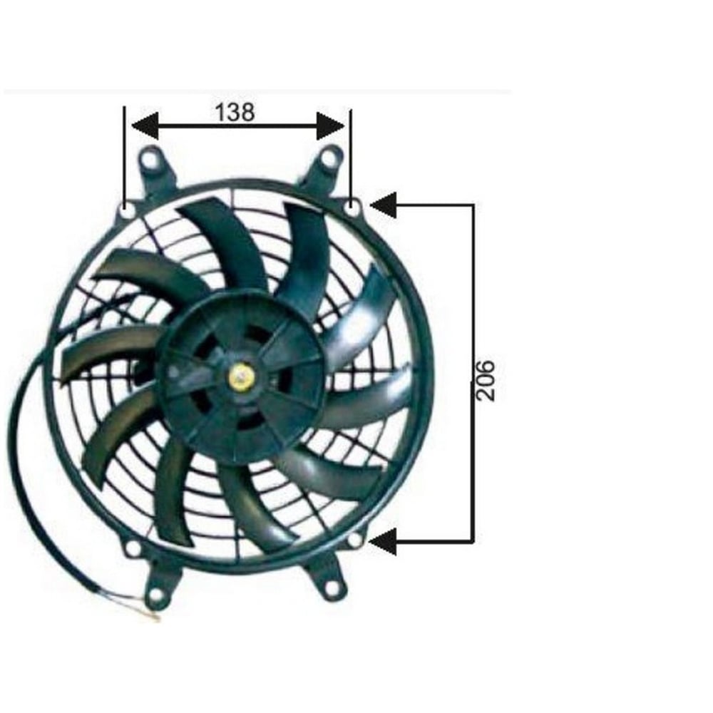 Fan Motoru 24V Üniversal Pervaneli 9 Inch 230MM