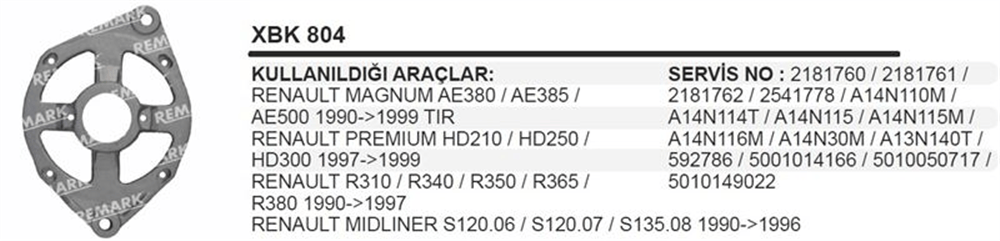 Kumanda Taraf Kapağı Valeo – Renault Tır
