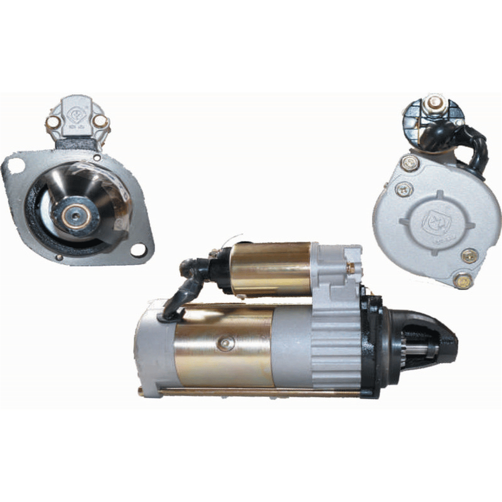 Marş Motoru 24V 11 Diş 5.5KW Laidong LD495Q Motorlu Traktör ve Jeneratör Volant 82 mm Dişli Kafası 39,5 mm Delik Aralığı 120 mm Fırlama 15 mm