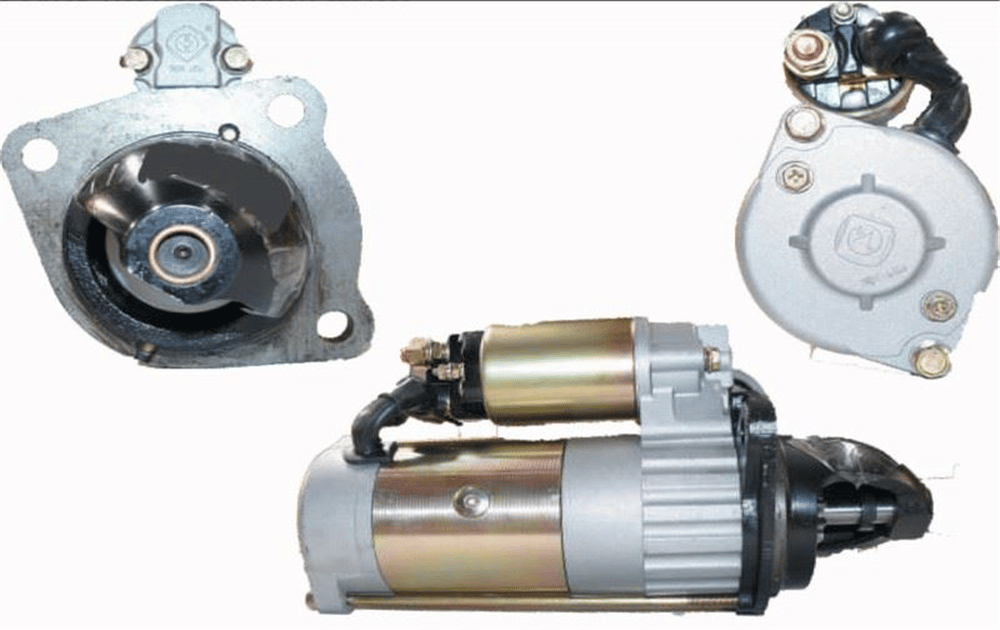Marş Motoru 24V 9 Diş 6.0KW 4108 Motorlu Katana/KW932 Forklift ve Yükleyici Volant 88 mm Dişli Kafası35 mm Delik Aralığı 89×89x127 Fırlama 27 mm