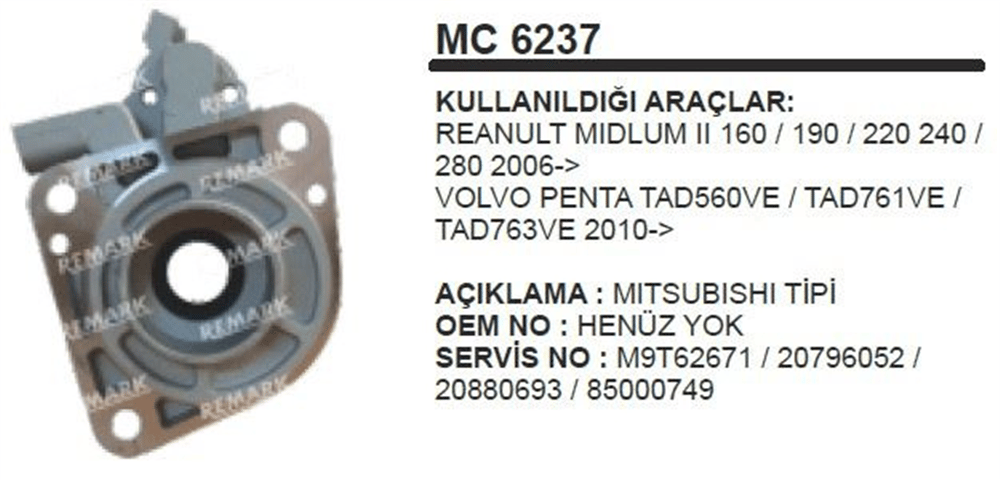 Marş Pinyon Kapağı Penta Marine FM16 – Volvo FH12