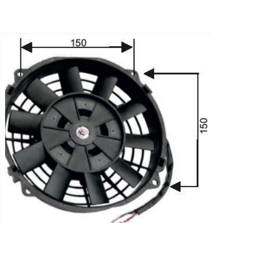 Remark Fan Motoru 24V Üniversal Pervaneli 7 Inch 190MM (009 3040)
