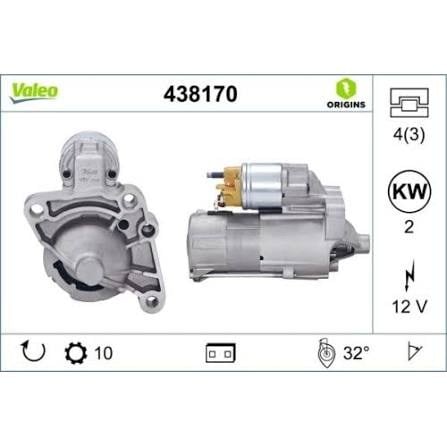 Valeo Marş Motoru 12V 10 Diş 1.5KW – Opel Movano, Renault Master, Trafic