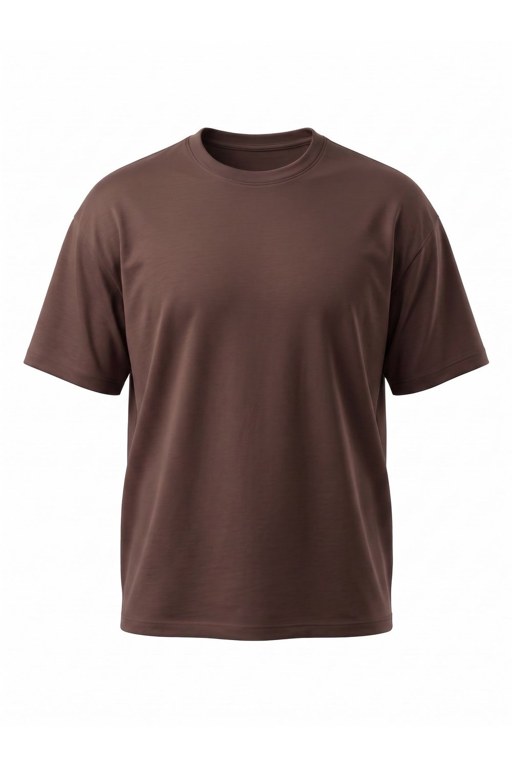 Unisex Oversize Pamuklu Dokulu Bisiklet Yaka Premium Basic Tişört