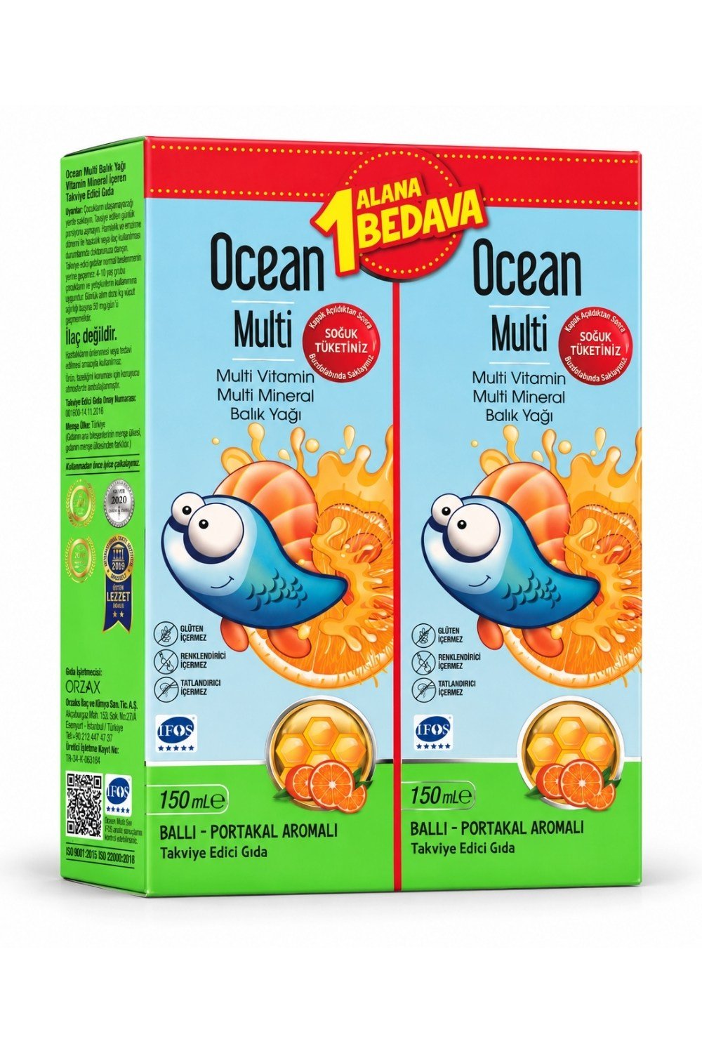 Ocean Multi Şurup 150 ml 1 Alana 1 Bedava