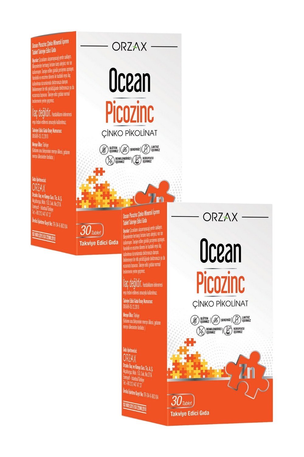 Ocean Picozinc 30 Tablet x 2 Adet