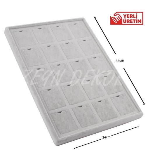 Kolye Tablası Evalı Gri