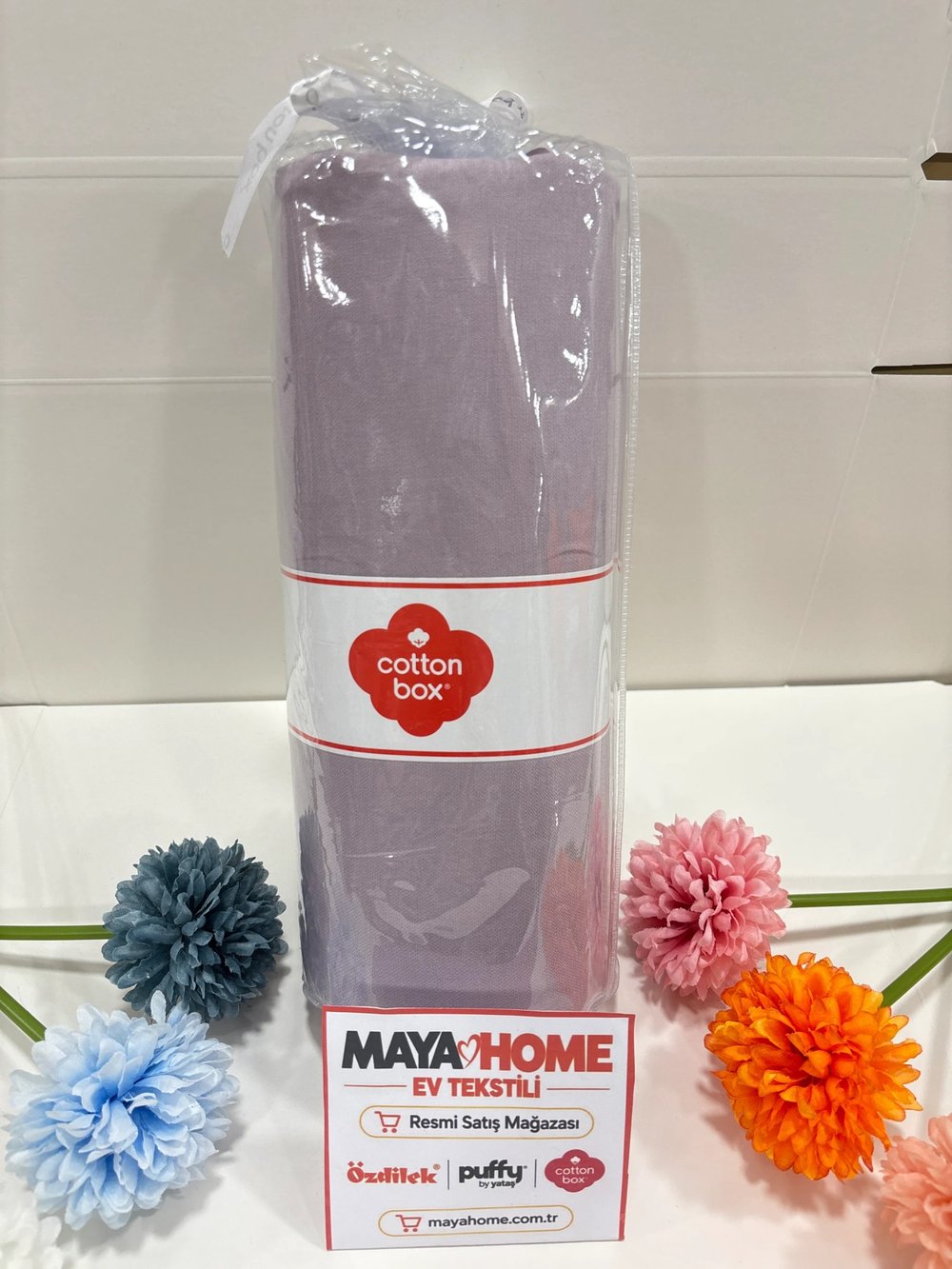 Cotton Box Deluxe Mürdüm Tensel Çift Kişilik Lastikli Çarşaf Seti 160x200+30