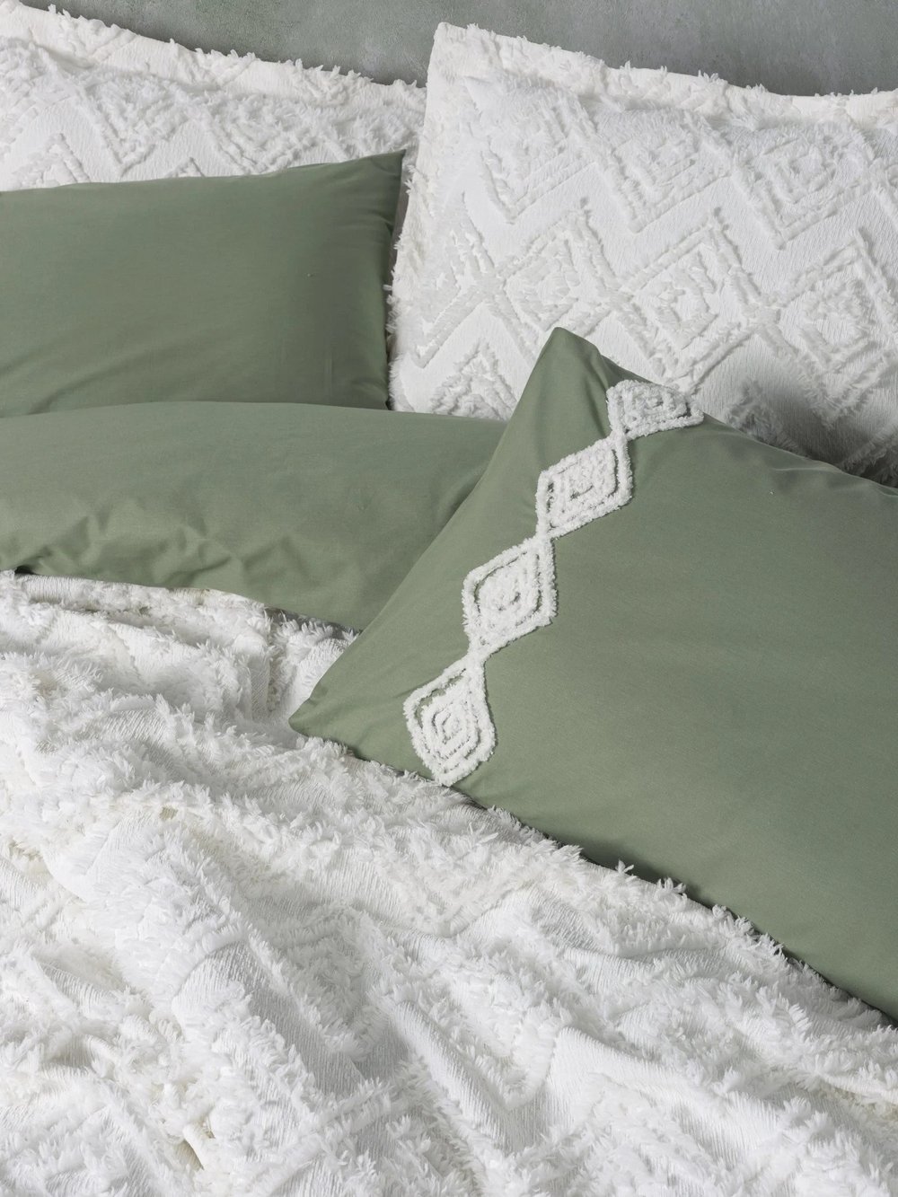 Cotton Box Limi Çift Kişilik Punç Yatak Örtülü Nevresim Takımı Luke Krem