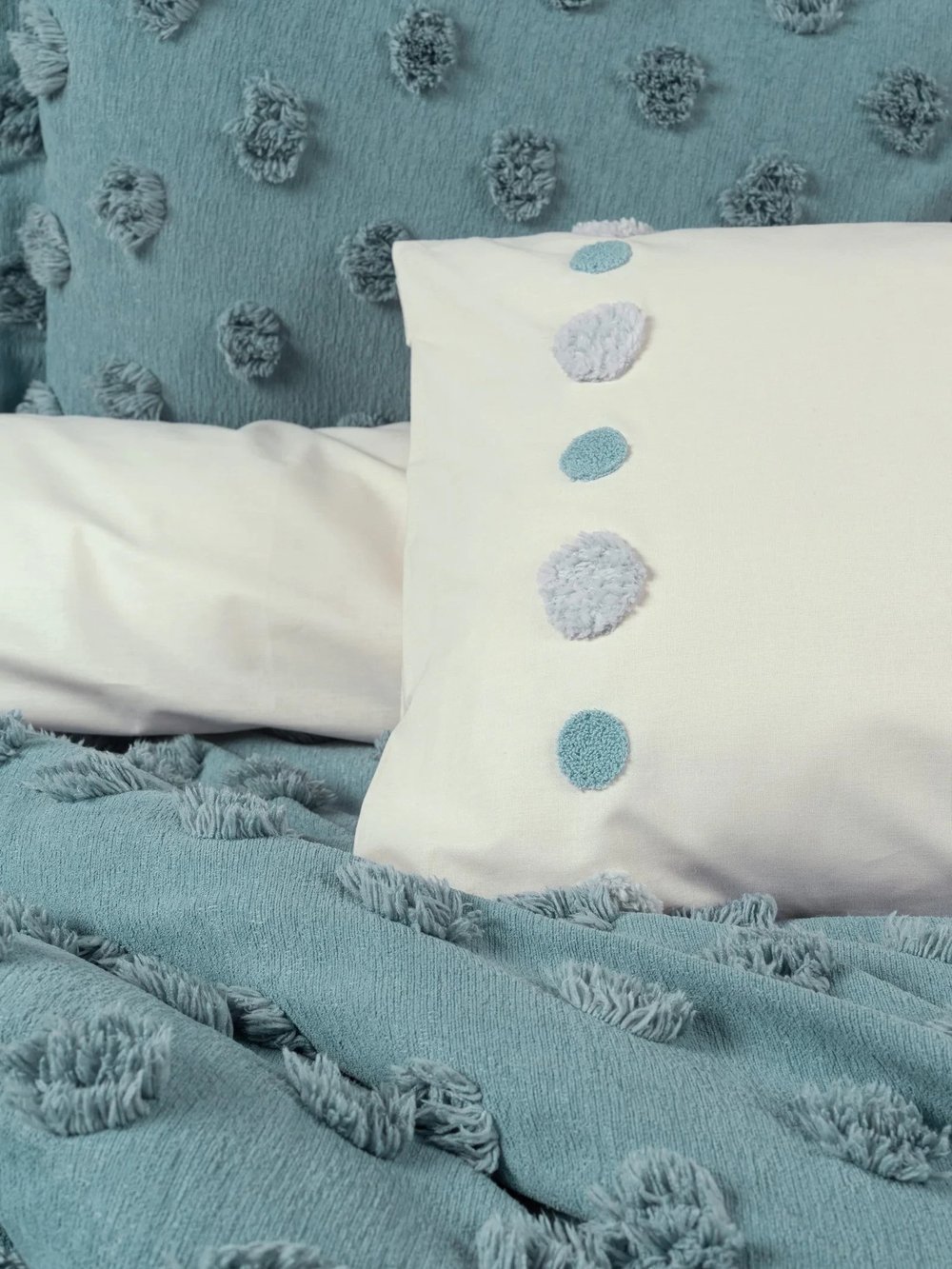 Cotton Box Limi Çift Kişilik Punç Yatak Örtülü Nevresim Takımı Aldo Mint