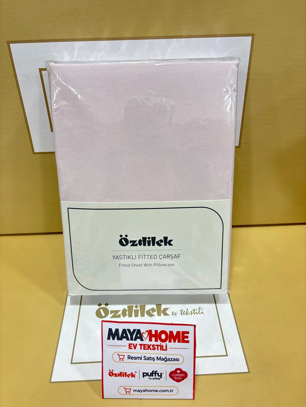 Özdilek Pudra Pembe Çift Kişilik Lastikli Çarşaf Seti 160x200+30