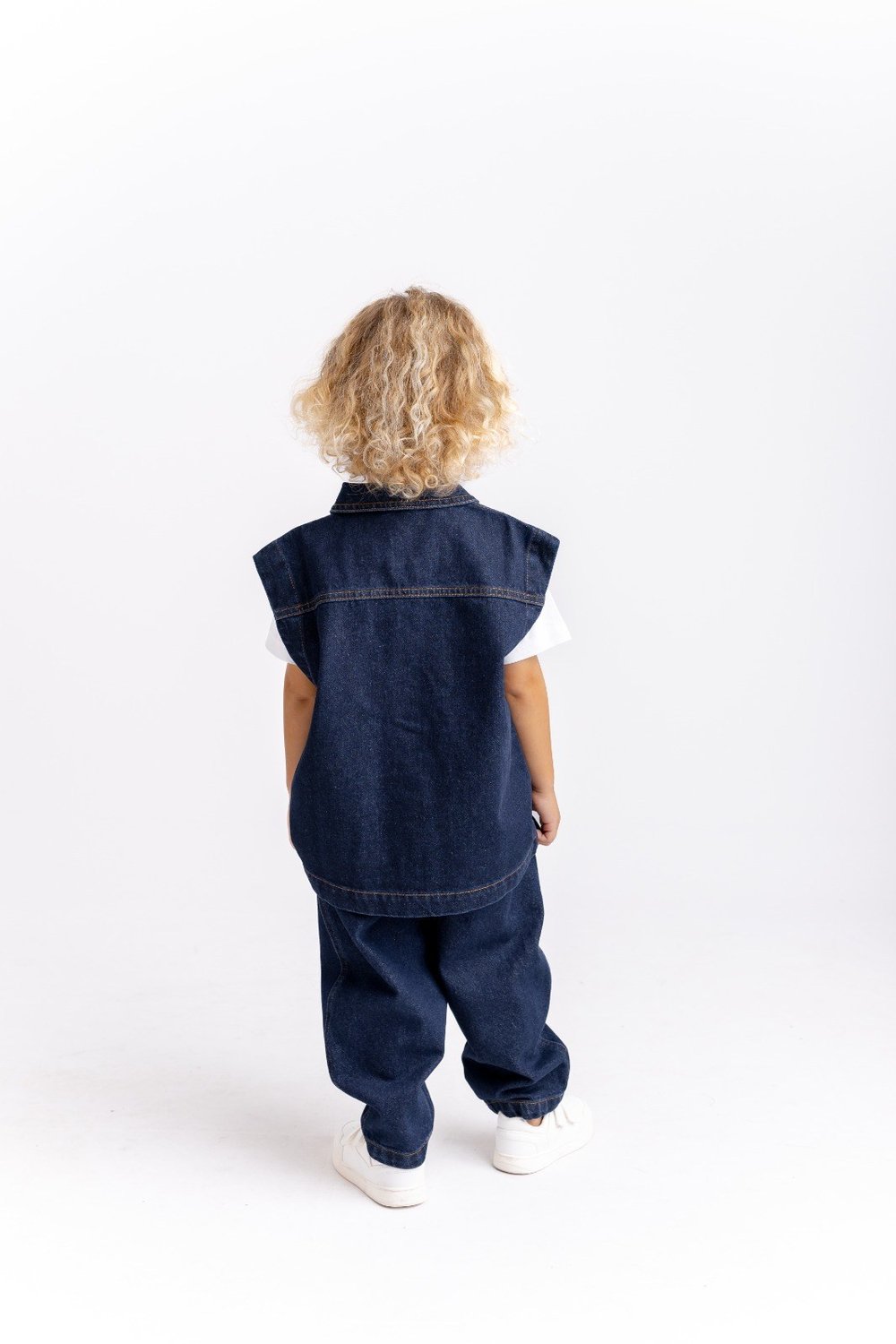 Oliven the Kid ÇOCUK KOT YELEKLİ TAKIM MAVİ