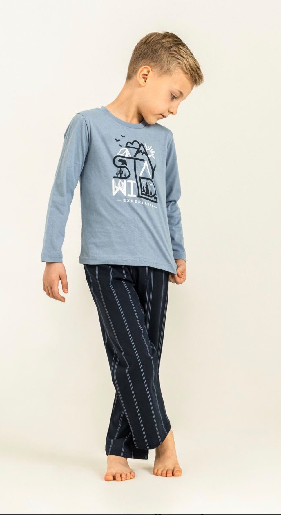 Erkek Çocuk Pijama Takımı - İndigo
