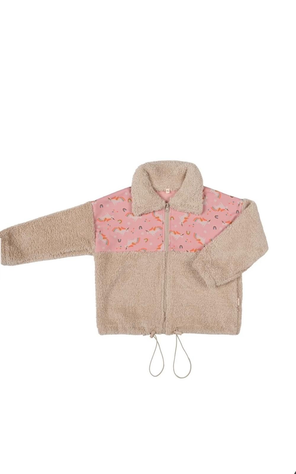 Miela Kids Çocuk Unicorn Peluş Ceket - Somon