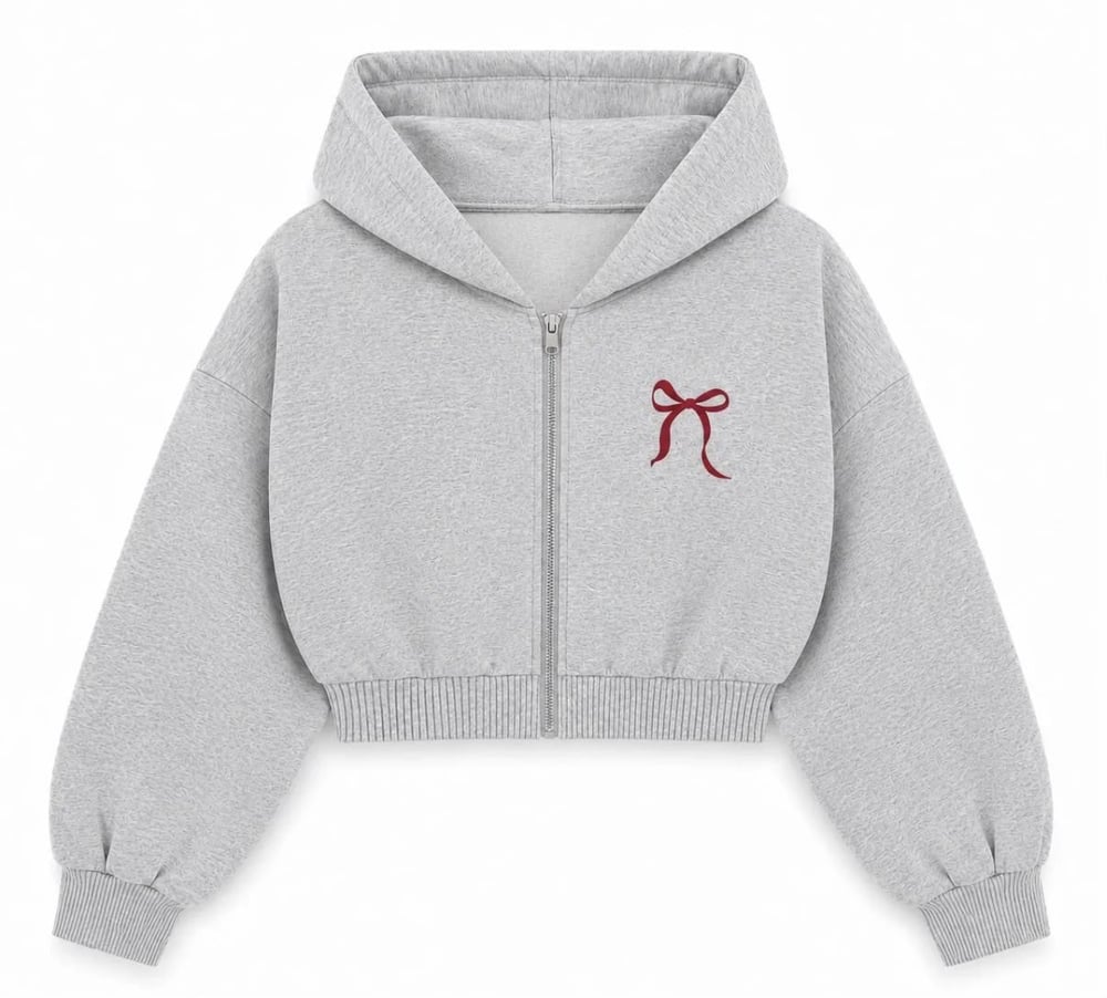 Miela Kids Çocuk Köpekli Kapüşonlu Sweatshirt - Gri Melanj