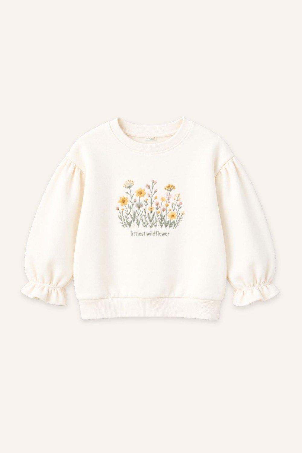 Zeyland Kız Çocuk Baskılı Sweatshirt - Ekru