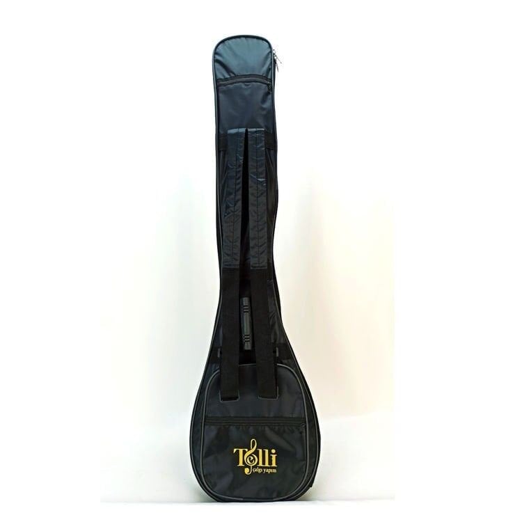 siyah logolu soft case bağlama kılıfı
